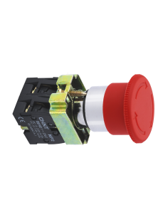 Pulsador De Emergencia Tipo Hongo 40mm Color Rojo - 2nc