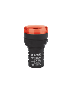 Ojo De Buey 22mm Color Rojo Led Cap 230v Corto