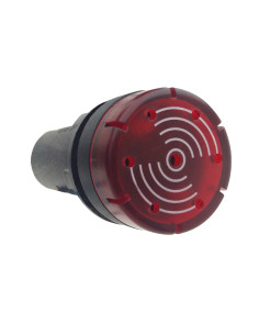 Zumbador Con Flash Rojo 22mm 220vca-cc