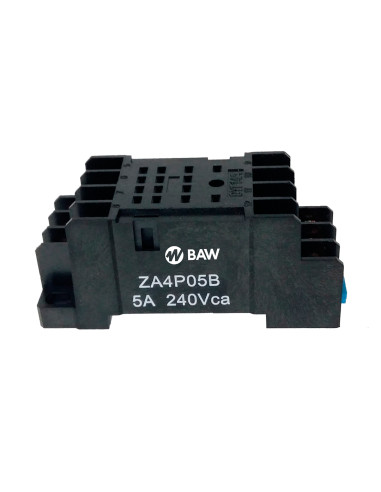 Base Rele Auxiliar I5a 4 Polos Ip20 Riel Din